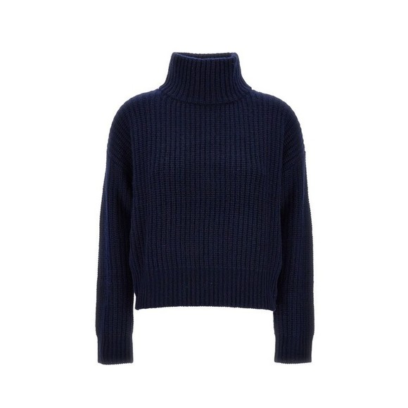 Lisa Yang Ribbed Knit Wool Sweater With High Neckline - NWT